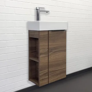 Тумба с раковиной Comforty Матэ 00-00015325 40 см Дуб темно-коричневый